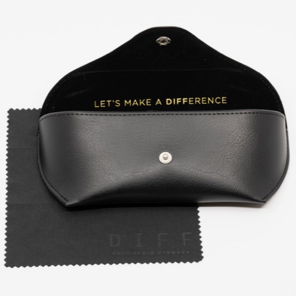 DIFF Austen Polarized Sunglasses Dark Ginger Frame Brown Gradient Lenses Square - Picture 6 of 7